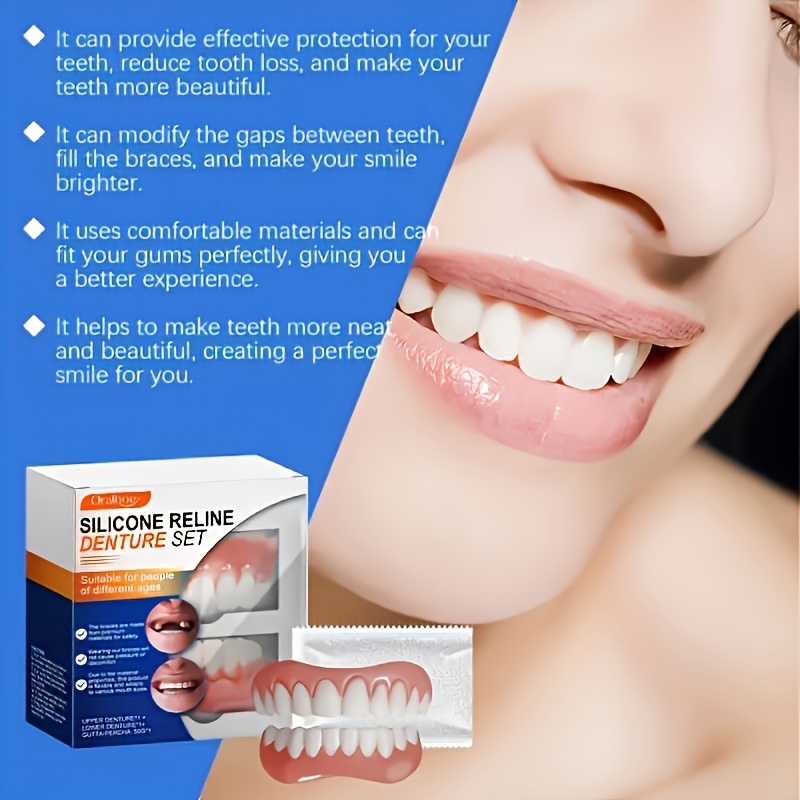 Travel Accessories Unisex - Adjustable Upper and Lower Cosmetic Teeth
