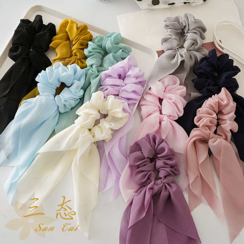 Travel Accessories For Elderly - 1Pc Fashion 25cm Chiffon Long Ribbon
