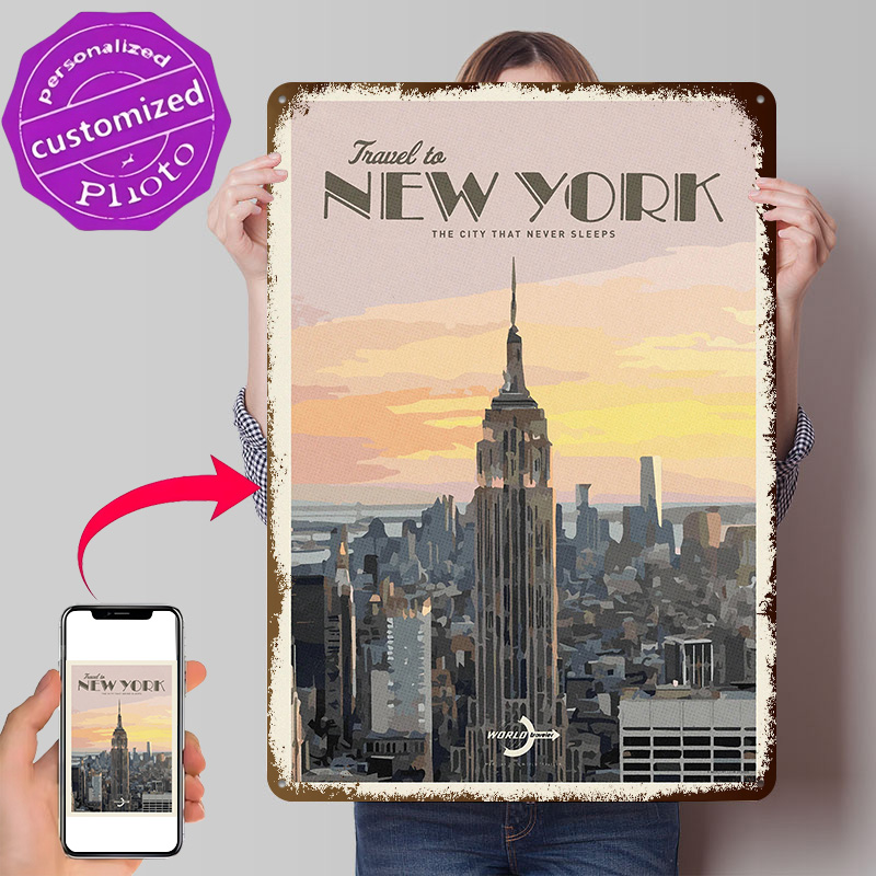 Travel Accessories New York - Travel to New York Poster Retro