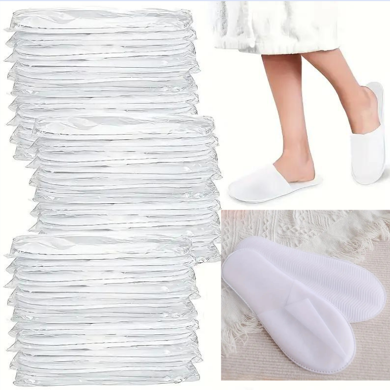 Quality Travel Accessories - 20/50Pcs Luxury Hotel and Spa Slippers