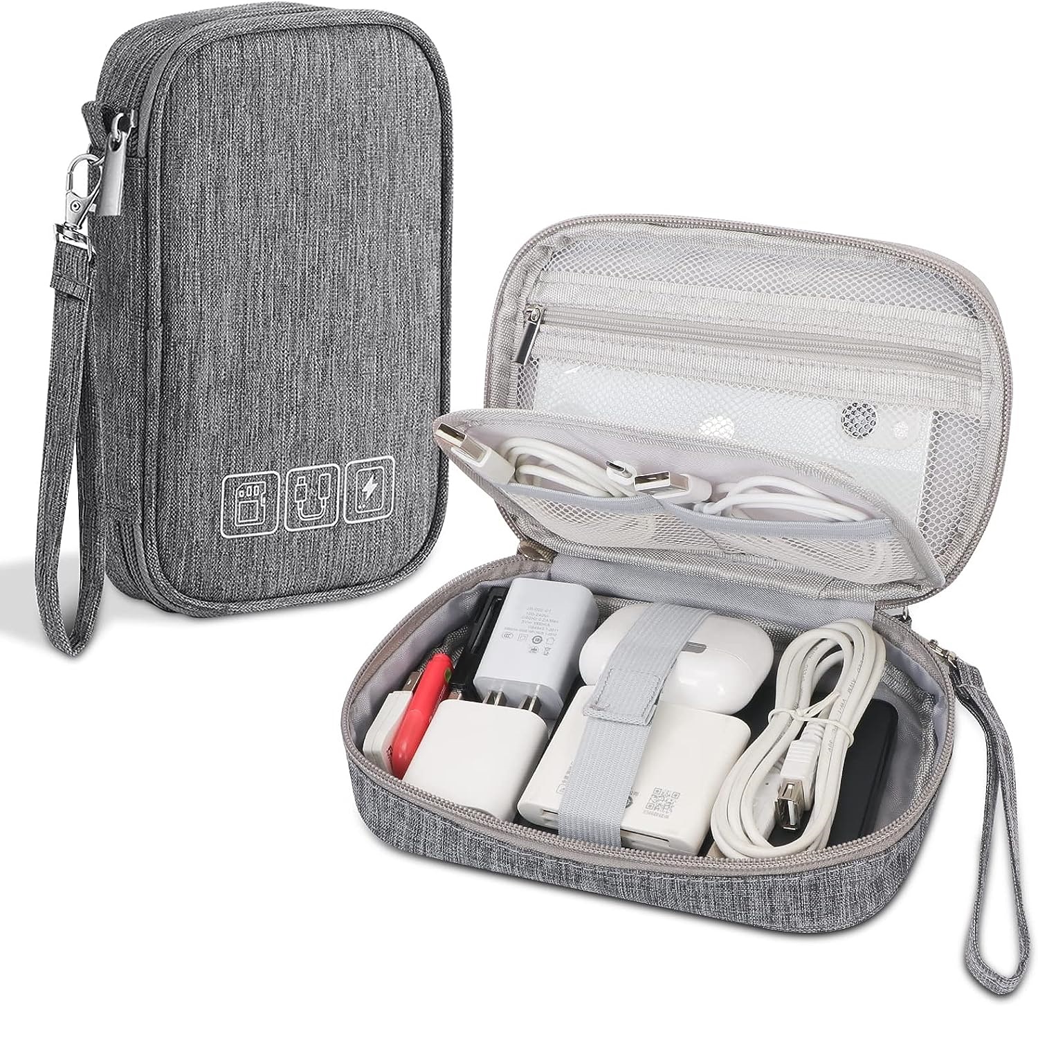 Travel Accessories For 3 Year Old - Large Capacity Storage Bag Data Cable