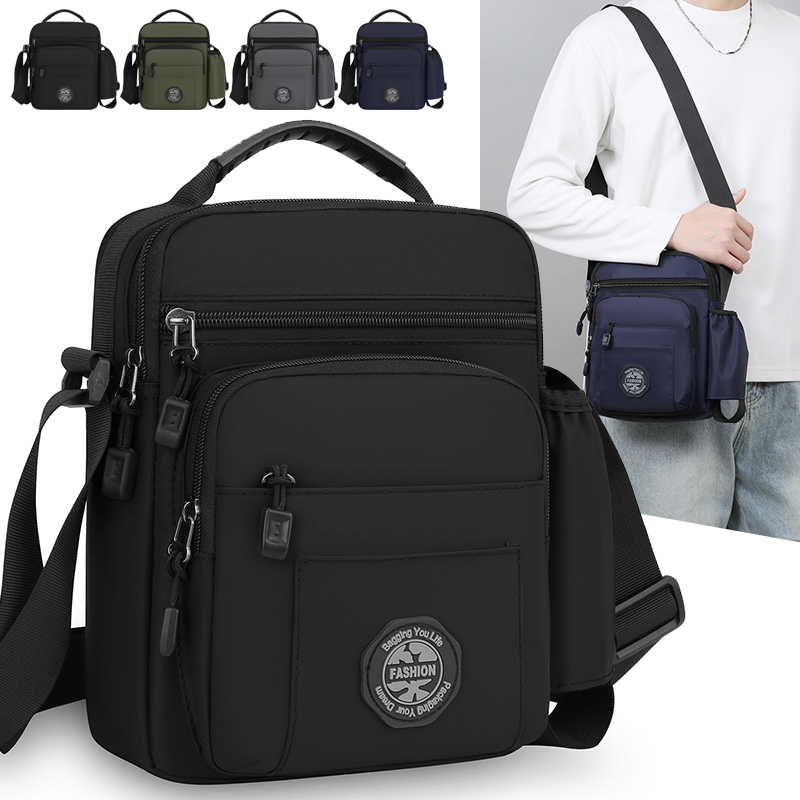 Men's Waterproof Crossbody Sho - Travel Accessories Tech ulasan dan harga