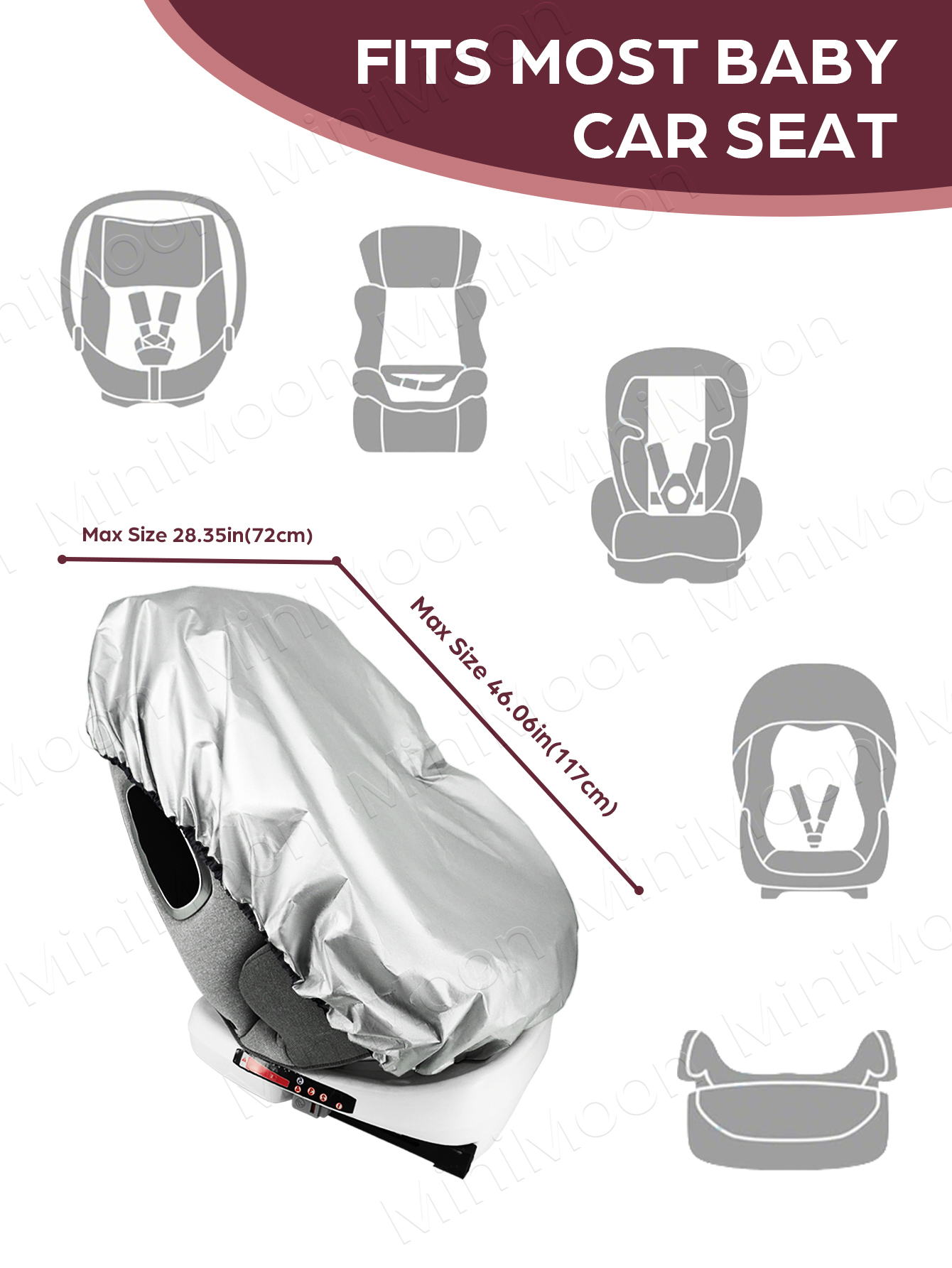 1PC Universal Baby Car Seat Su - Travel Accessories For 3 Year Old ulasan dan harga