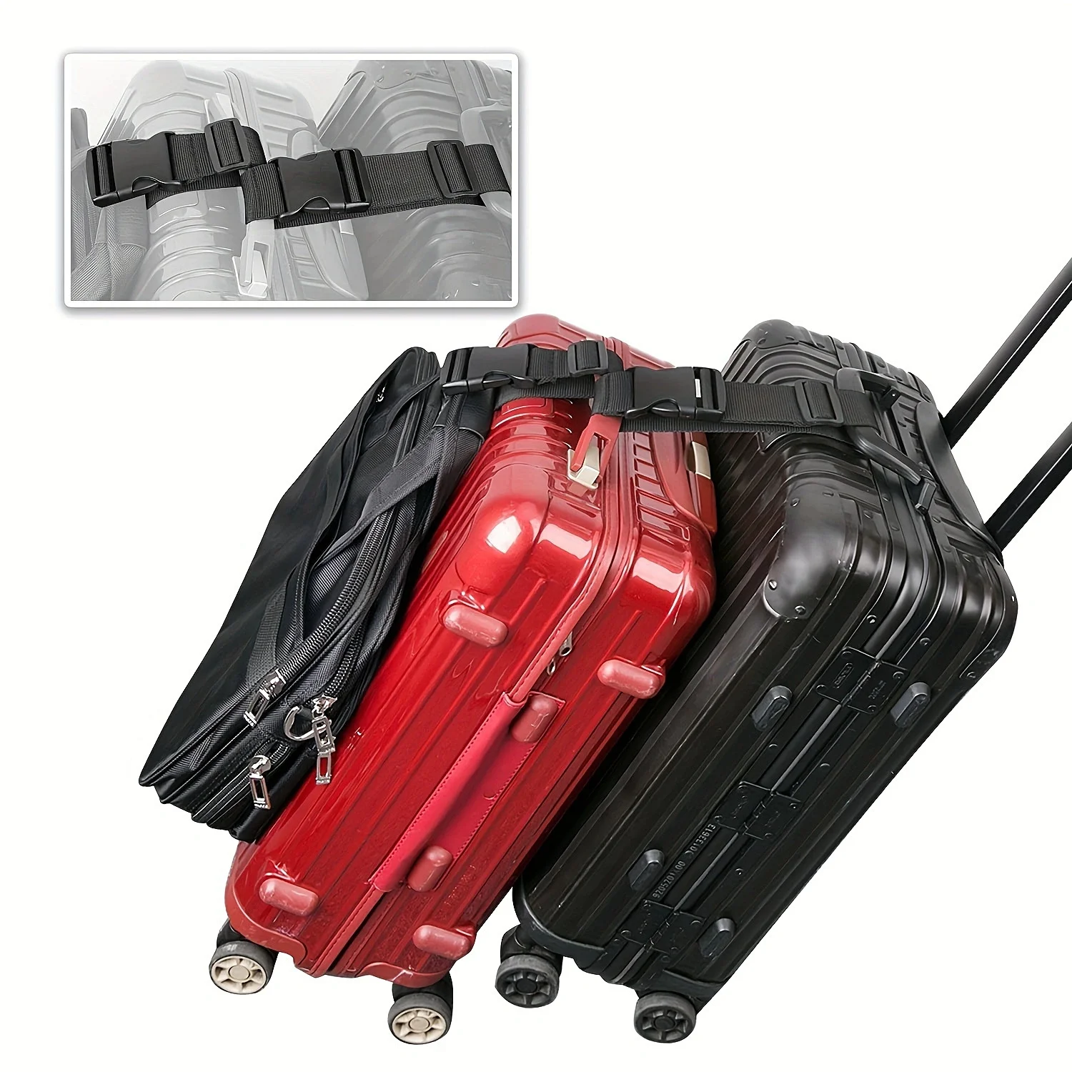 1pc Simple Adjustable Luggage  - Quality Travel Accessories ulasan dan harga
