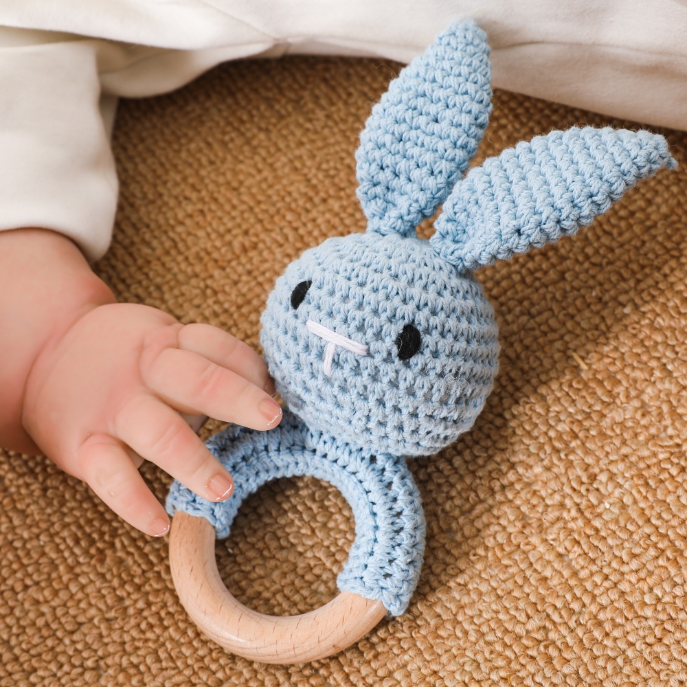 Wooden Baby Rattle Toy Handmad - Travel Accessories For 3 Year Old ulasan dan harga