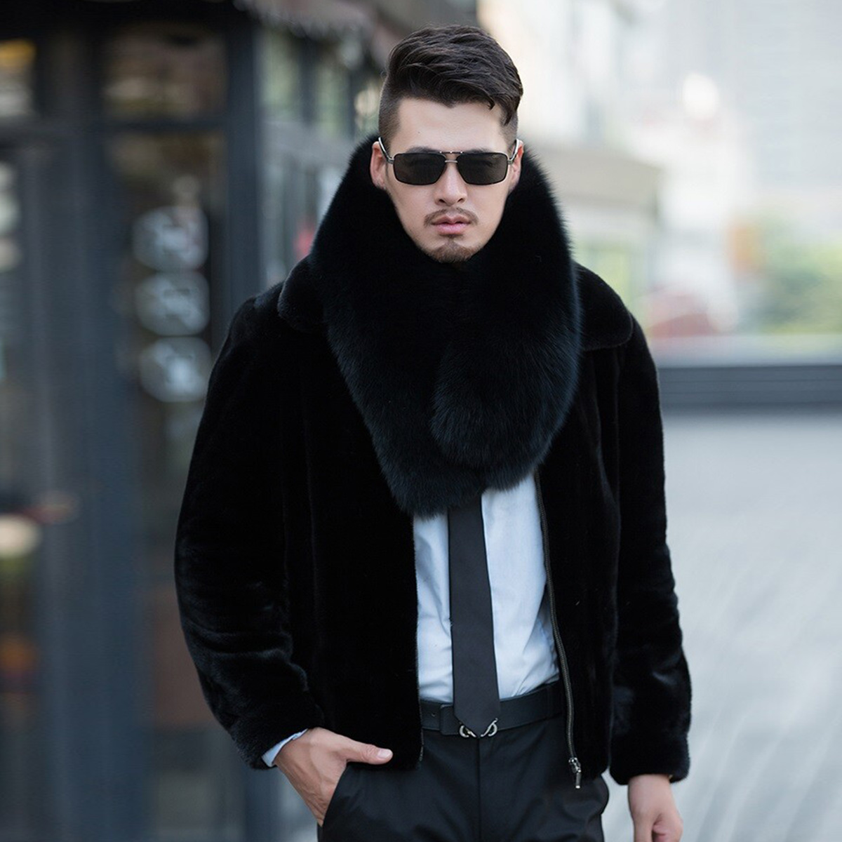 Genuine Fox Fur Scarf Winter A - Travel Accessories Aesthetic ulasan dan harga