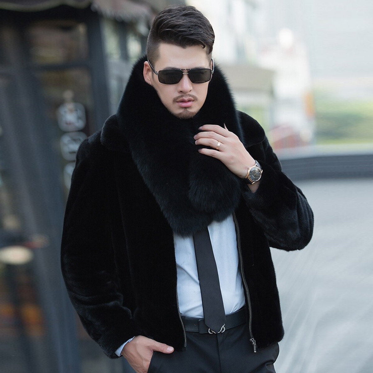 Genuine Fox Fur Scarf Winter A - Travel Accessories Aesthetic ulasan dan harga