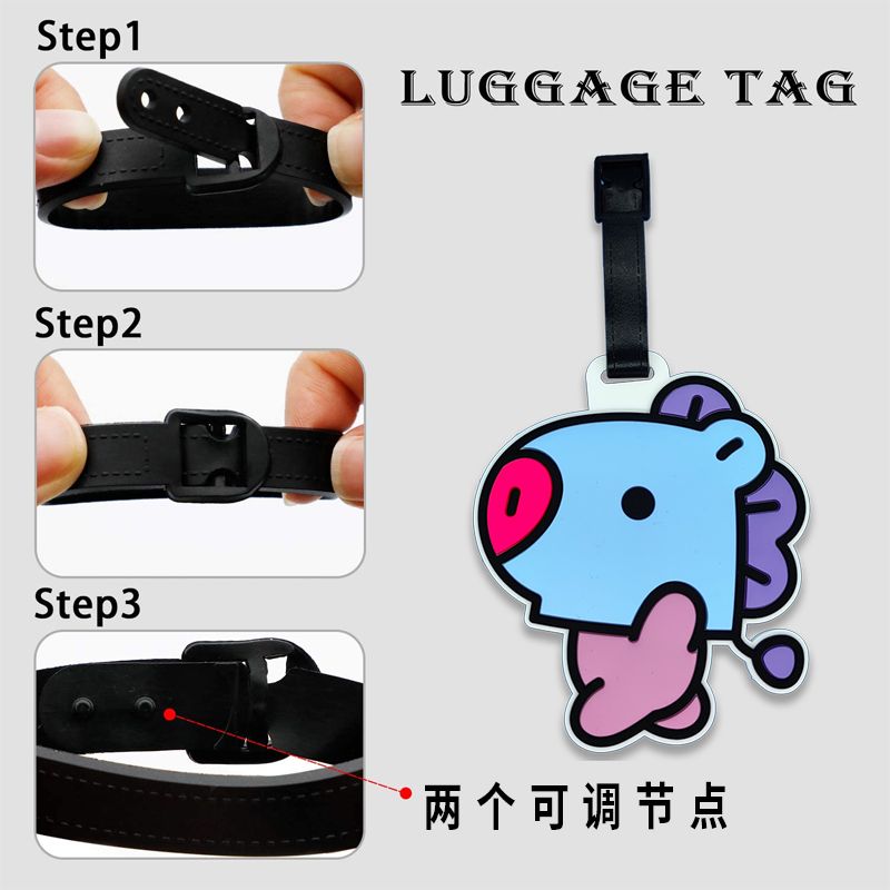 BT21 cartoon cute keychain Kaw - Travel Accessories Unisex ulasan dan harga