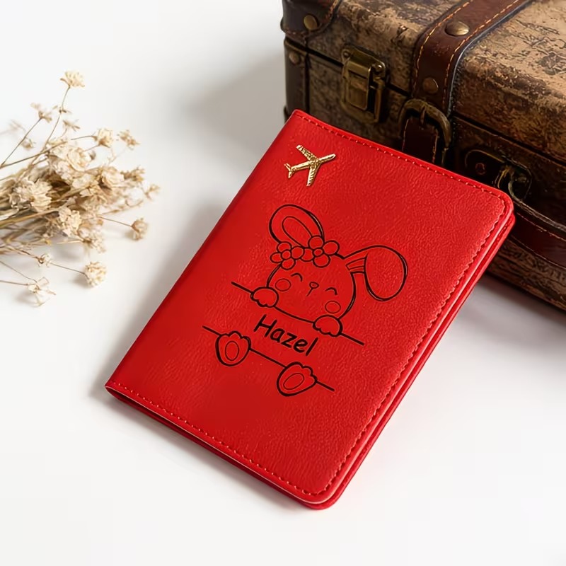 Custom Name/Text Rabbit Patter - Quality Travel Accessories ulasan dan harga