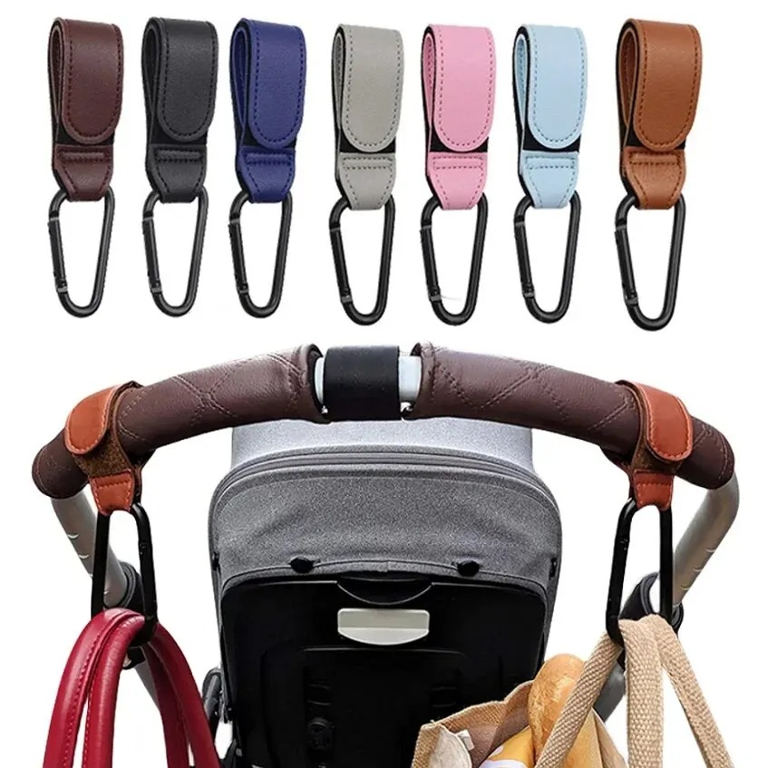 2Pcs Leather Cart Hooks Baby S - Travel Accessories For 3 Year Old ulasan dan harga