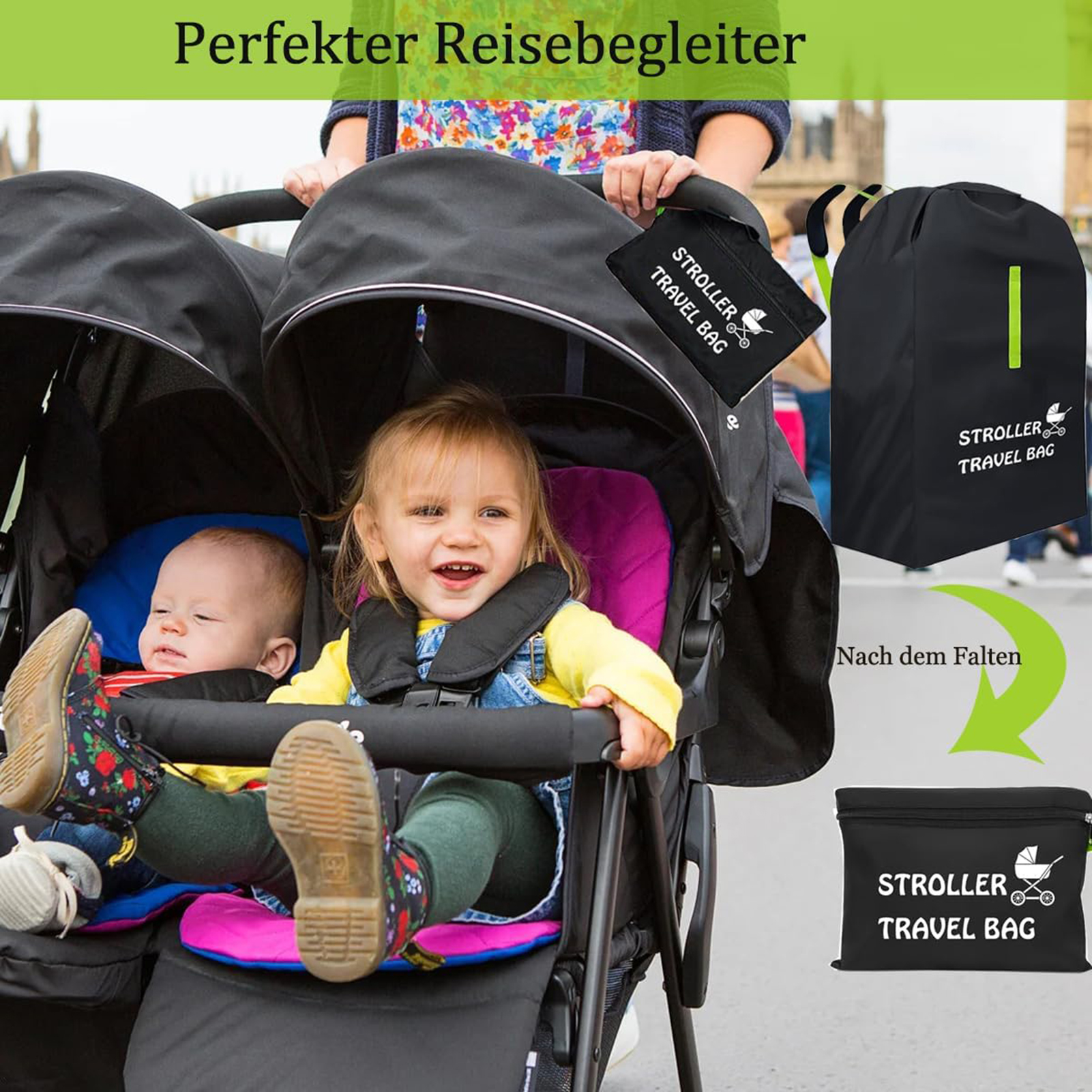Baby Stroller Travel Bag With  - Travel Accessories For 3 Year Old ulasan dan harga