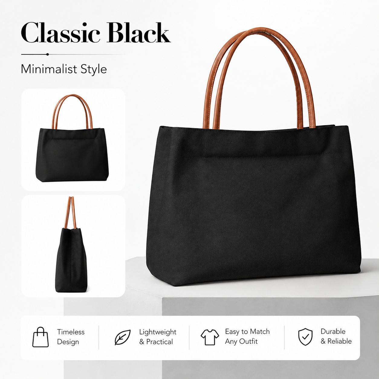 Minimalist Canvas Tote Bag Wom - Travel Accessories Tech ulasan dan harga