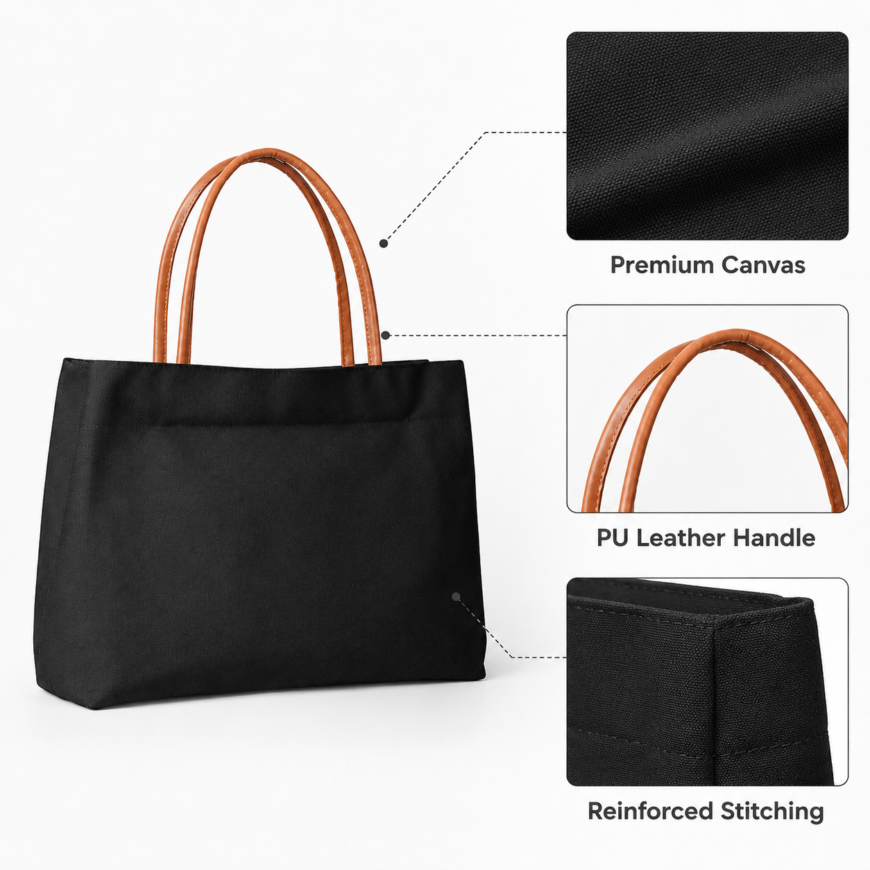 Minimalist Canvas Tote Bag Wom - Travel Accessories Tech ulasan dan harga