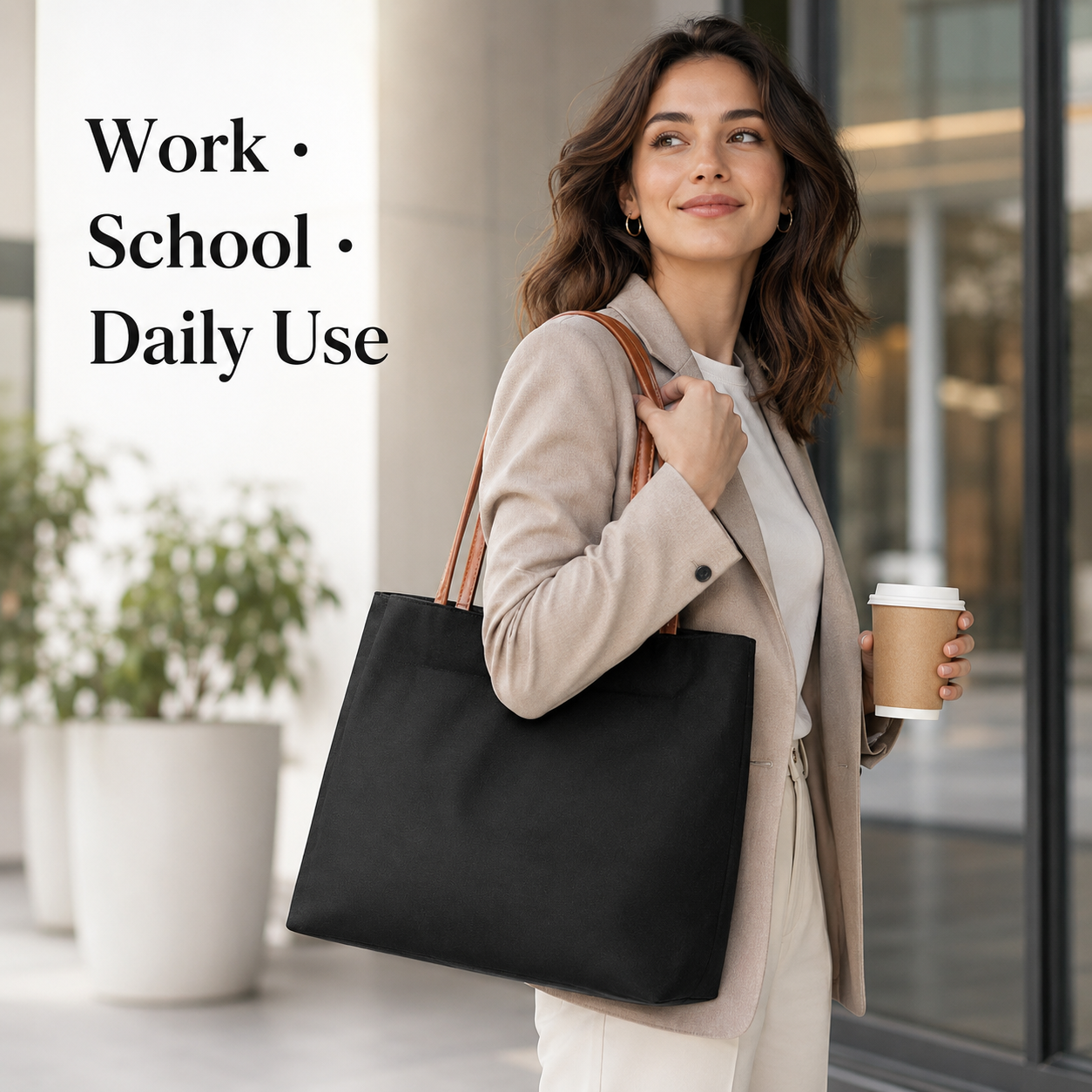 Minimalist Canvas Tote Bag Wom - Travel Accessories Tech ulasan dan harga