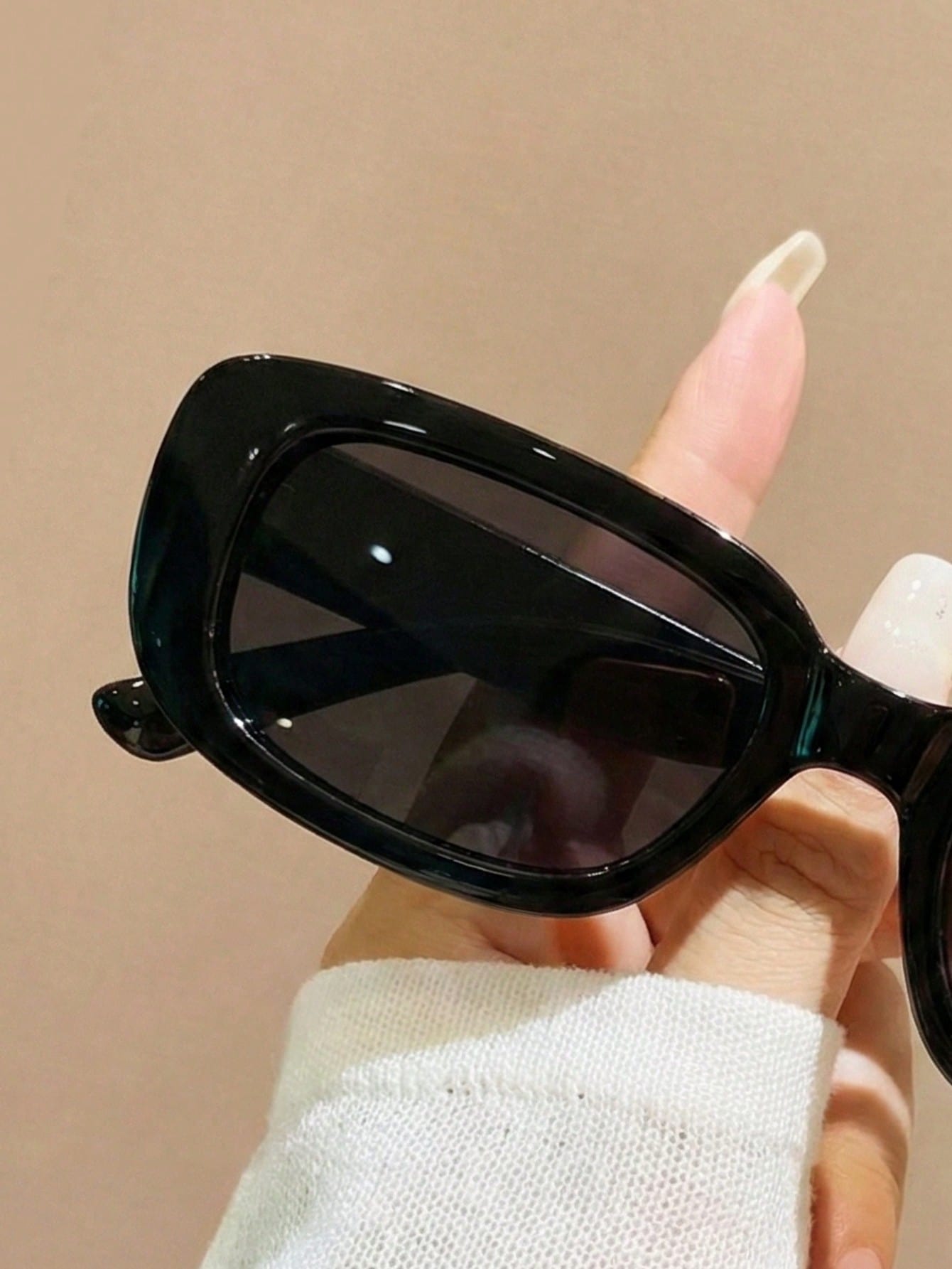 1 Pair Unisex Black Rectangula - Travel Accessories Unisex ulasan dan harga