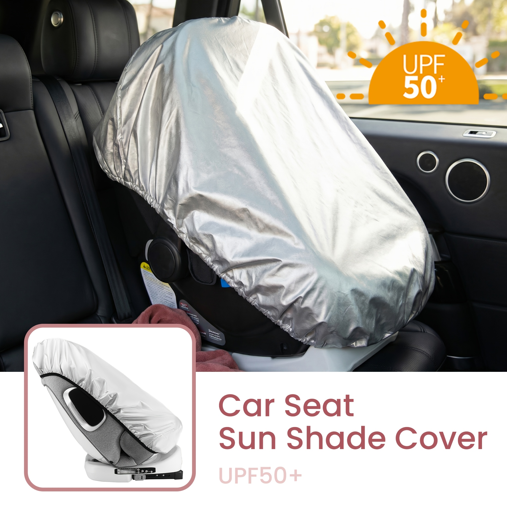 1PC Silver  Baby Car Seat Sun  - Travel Accessories For 3 Year Old ulasan dan harga