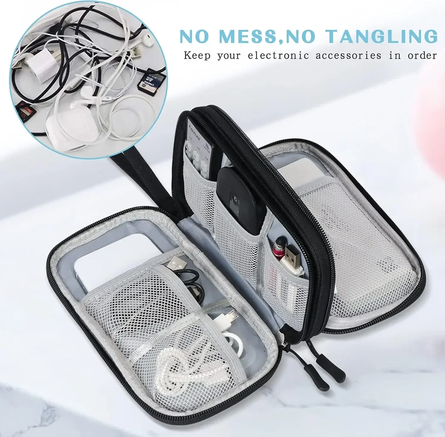 Travel Cable Bag Portable Digi - Travel Accessories Electronics ulasan dan harga