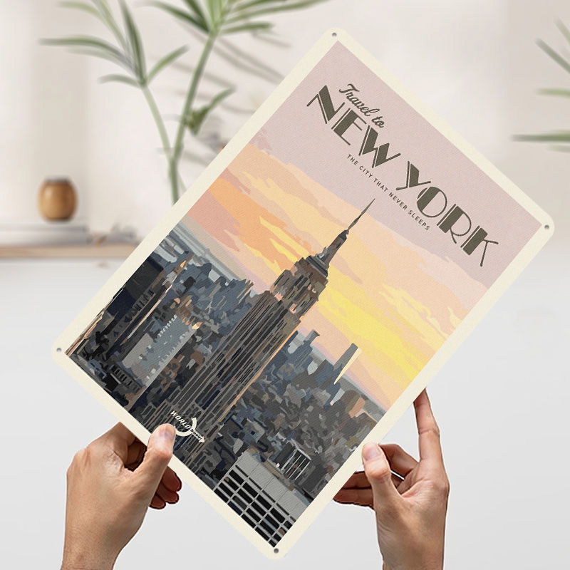 Travel to New York Poster Retr - Travel Accessories New York ulasan dan harga
