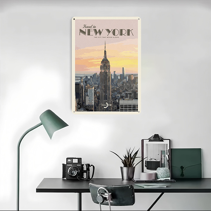 Travel to New York Poster Retr - Travel Accessories New York ulasan dan harga