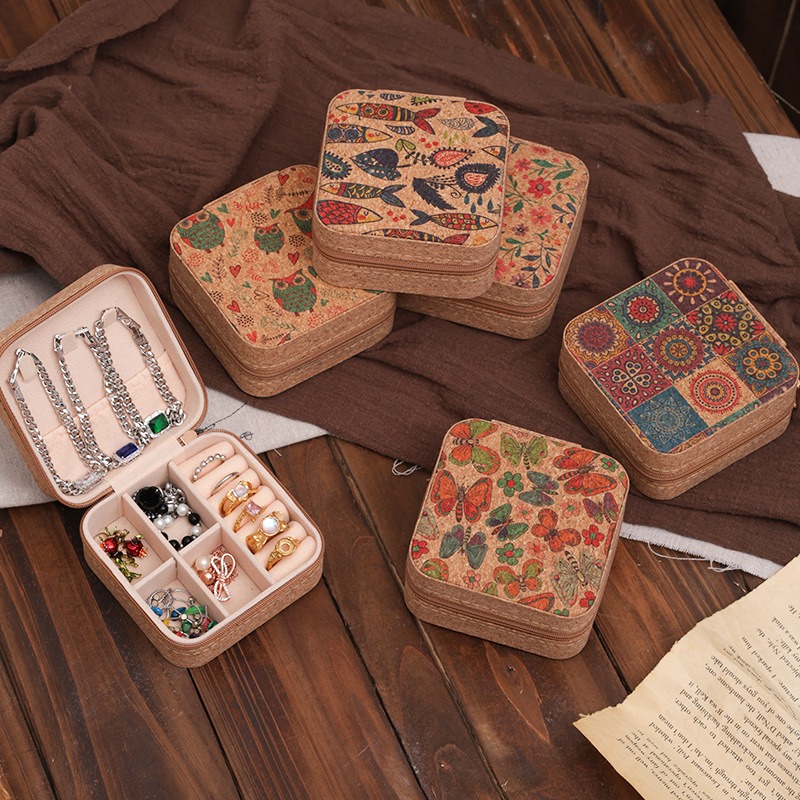 High-end Retro Wood Grain Prin - Travel Accessories High End ulasan dan harga
