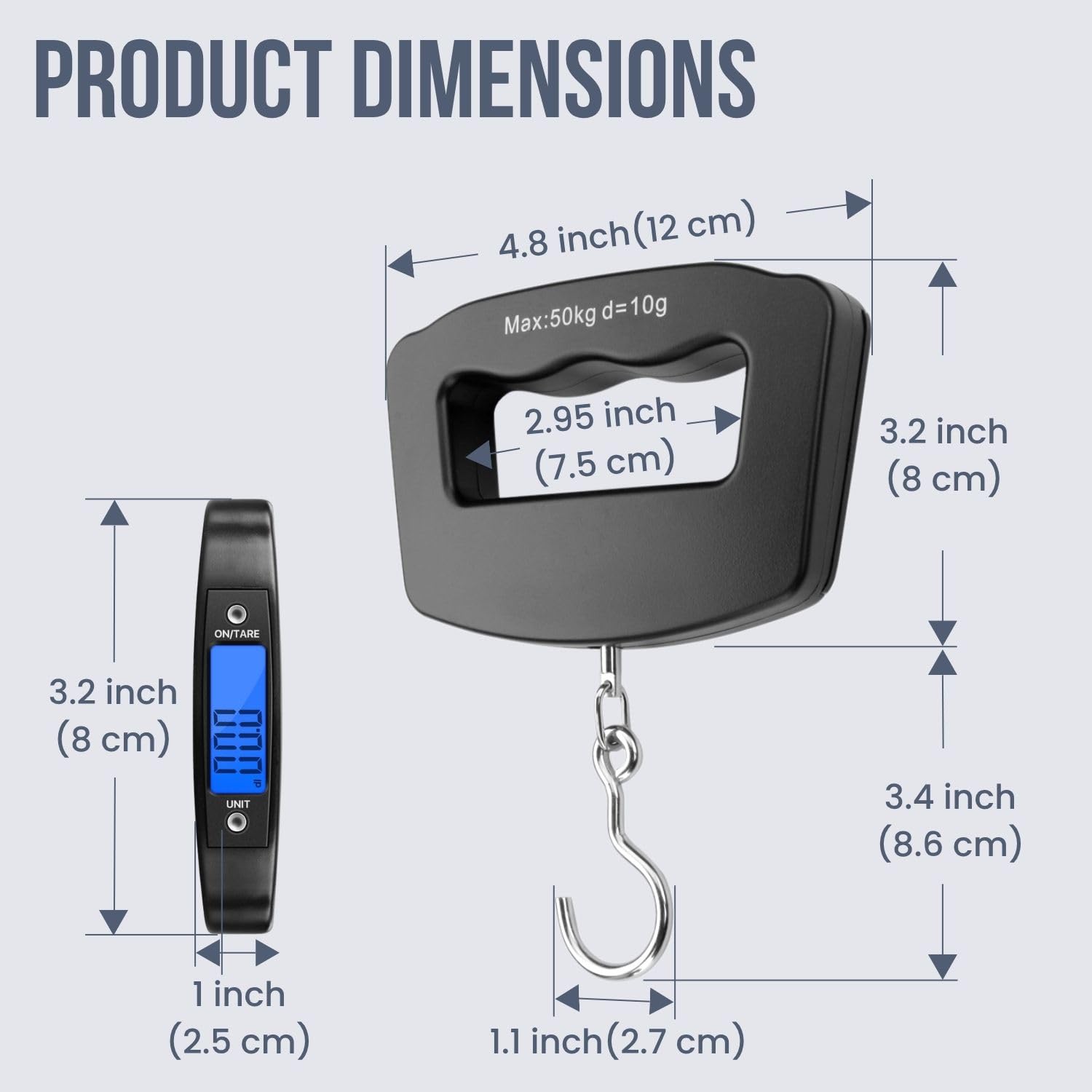 50Kg 10g Luggage Weight Scale, - Travel Accessories Electronics ulasan dan harga