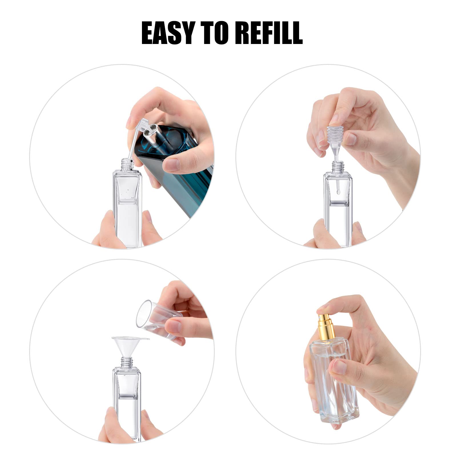 2pcs Perfume Bottle Spray Empt - Travel Accessories High End ulasan dan harga