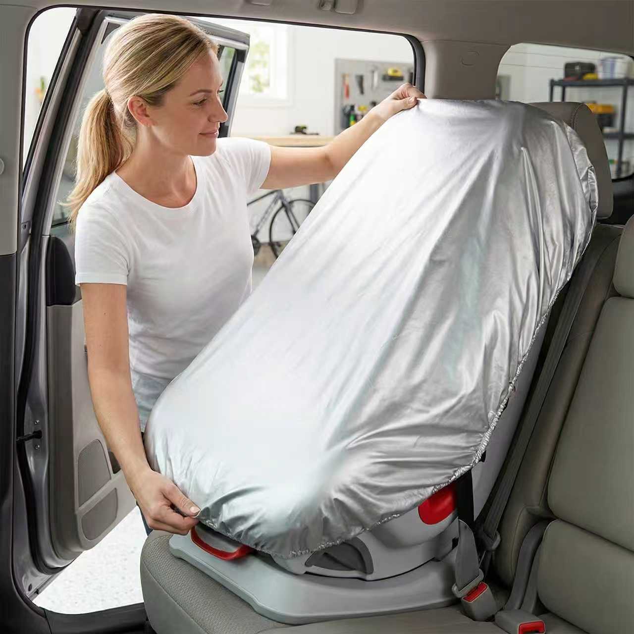 1PC Silver  Baby Car Seat Sun  - Travel Accessories For 3 Year Old ulasan dan harga